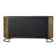 Wooden Sideboard with Spotted Design Metal Base